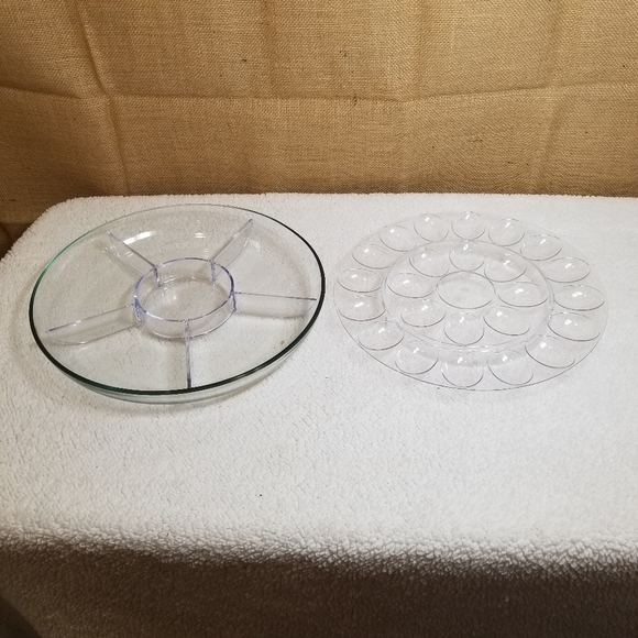 This Anchor Hocking glass serving set 3 piece set - Picture 4 of 9